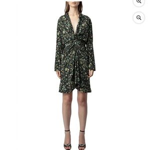 Zadig & Voltaire Rozo Bali Silk Dress
